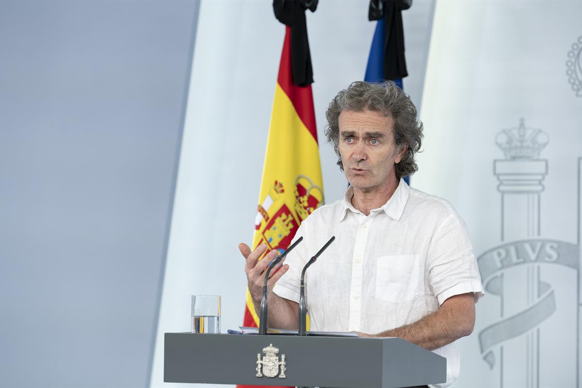 5/06/2020. Rueda de prensa telemática tras la reunión del Comité de Gestión de la Desescalada. Intervención de Fernando Simón, director del ...