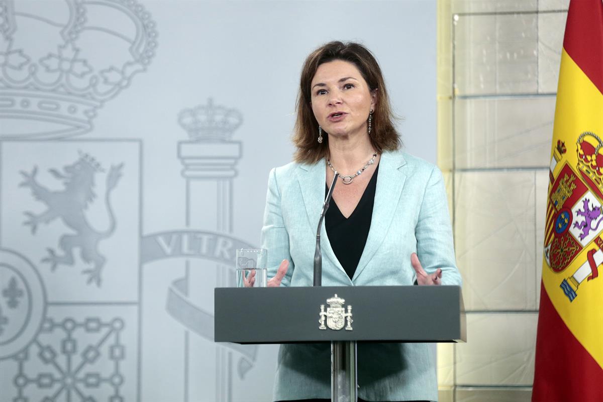 7/04/2020. Rueda de prensa telemática tras la reunión del Comité de Gestión Técnica del Coronavirus. Intervención de María José Rallo, secre...