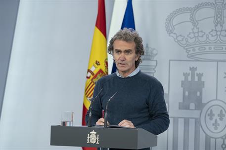 7/05/2020. Rueda de prensa telemática tras la reunión del Comité de Gestión de la Desescalada. Intervención de Fernando Simón, director del ...