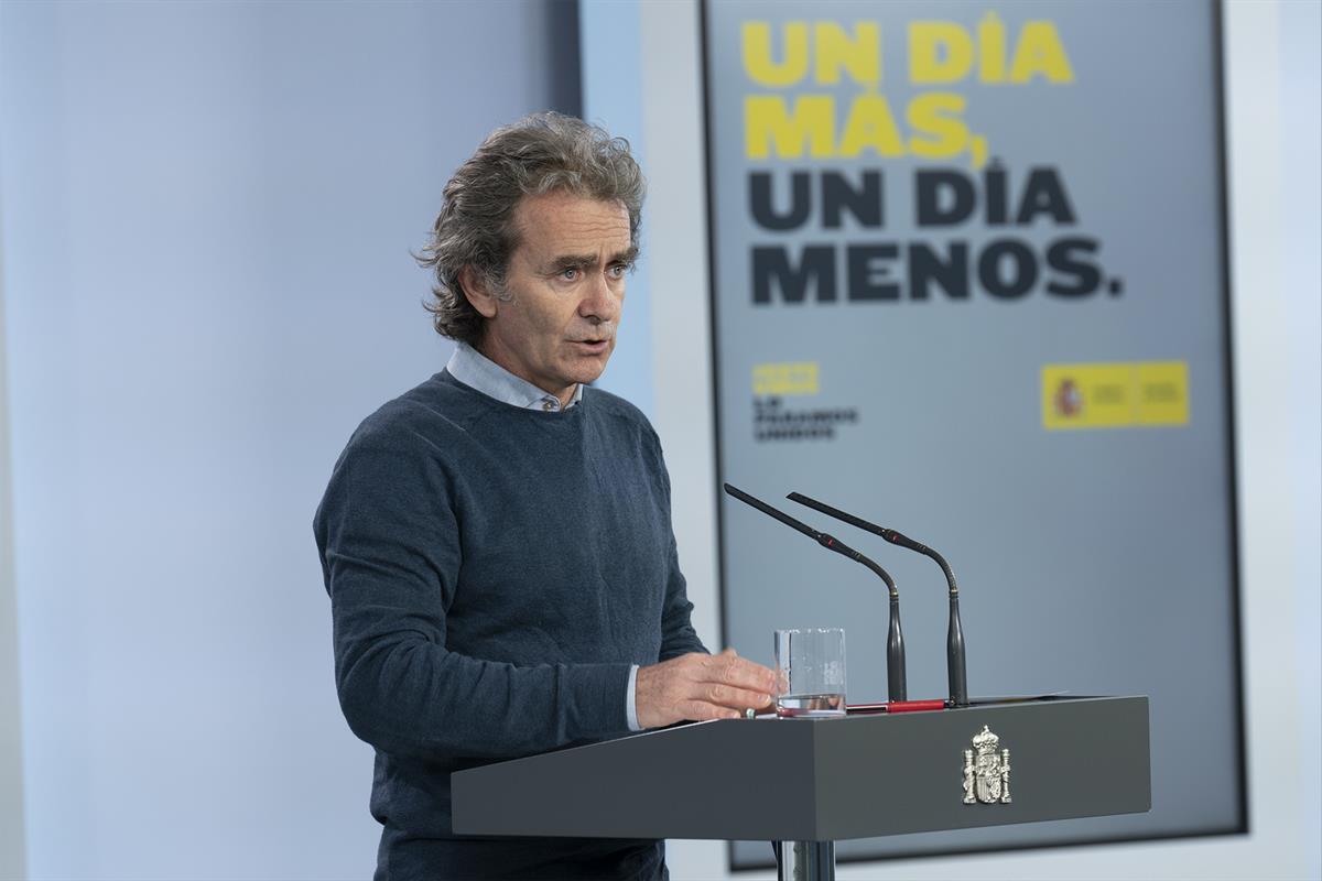 7/05/2020. Rueda de prensa telemática tras la reunión del Comité de Gestión de la Desescalada. Intervención de Fernando Simón, director del ...