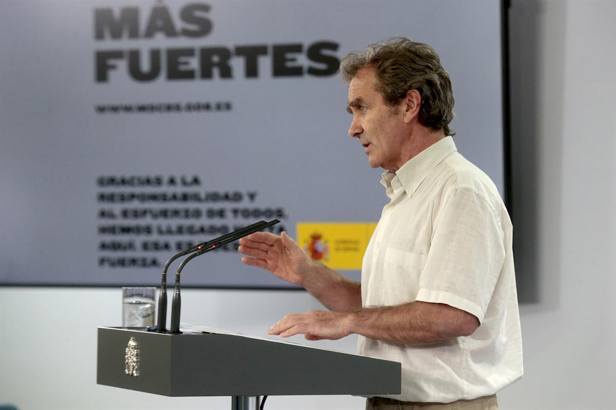 8/06/2020. Rueda de prensa telemática tras la reunión del Comité de Gestión de la Desescalada. Intervención de Fernando Simón, director del ...