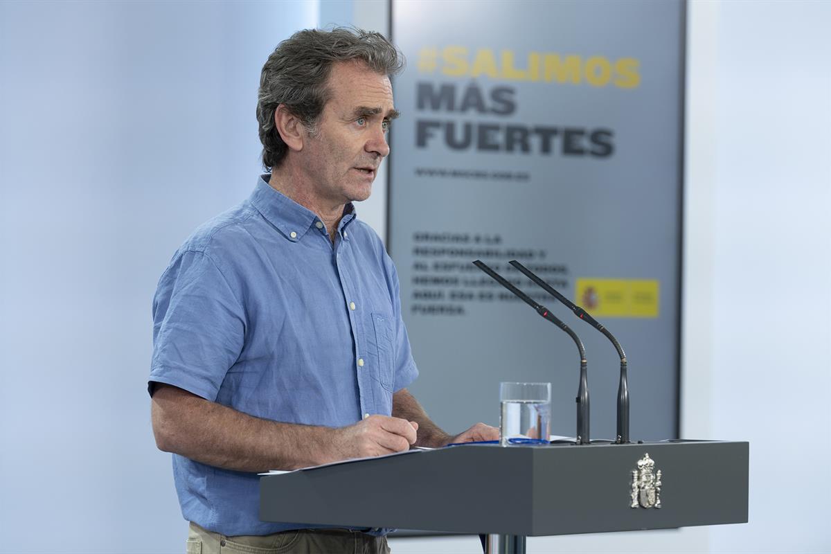 9/06/2020. Rueda de prensa telemática tras la reunión del Comité de Gestión de la Desescalada. Intervención de Fernando Simón, director del ...