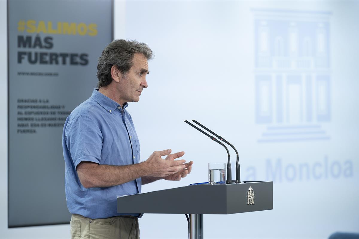 9/06/2020. Rueda de prensa telemática tras la reunión del Comité de Gestión de la Desescalada. Intervención de Fernando Simón, director del ...