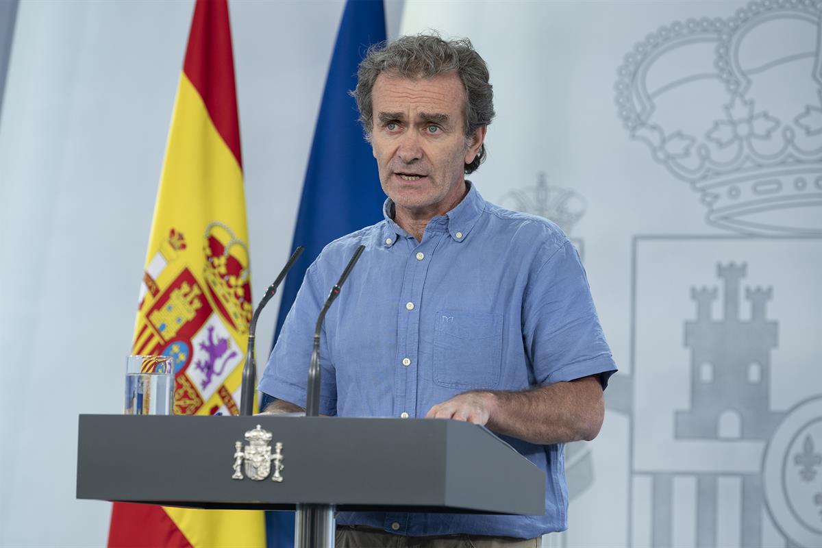 9/06/2020. Rueda de prensa telemática tras la reunión del Comité de Gestión de la Desescalada. Intervención de Fernando Simón, director del ...