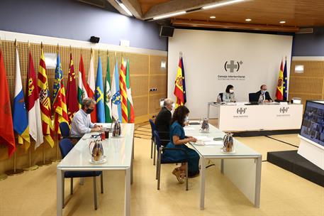 9/06/2021. Reunión del Consejo Interterritorial del Sistema Nacional de Salud. La ministra de Sanidad, Carolina Darias, y el ministro de Pol...