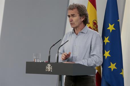 10/05/2020. Rueda de prensa telemática tras la reunión del Comité de Gestión de la Desescalada. Intervención de Fernando Simón, director del...