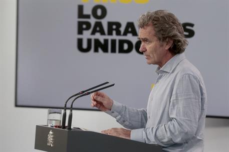 10/05/2020. Rueda de prensa telemática tras la reunión del Comité de Gestión de la Desescalada. Intervención de Fernando Simón, director del...