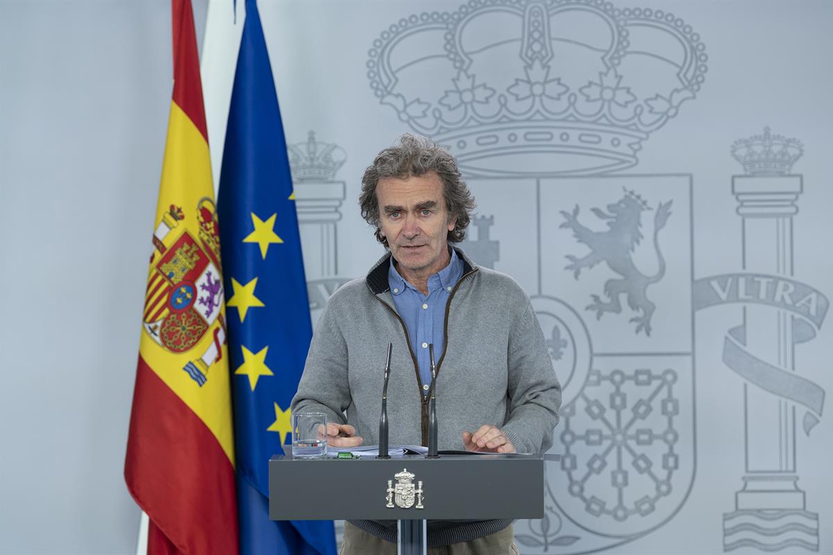 12/05/2020. Rueda de prensa telemática tras la reunión del Comité de Gestión de la Desescalada. Intervención de Fernando Simón, director del...