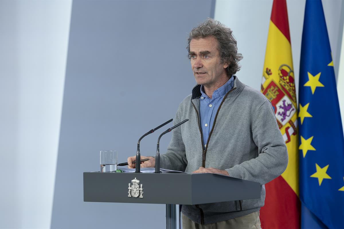 12/05/2020. Rueda de prensa telemática tras la reunión del Comité de Gestión de la Desescalada. Intervención de Fernando Simón, director del...