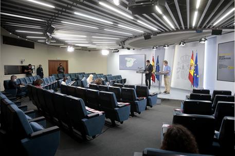 12/06/2020. Rueda de prensa de Salvador Illa y Fernando Simón. El ministro de Sanidad, Salvador Illa y el director del Centro de Coordinació...