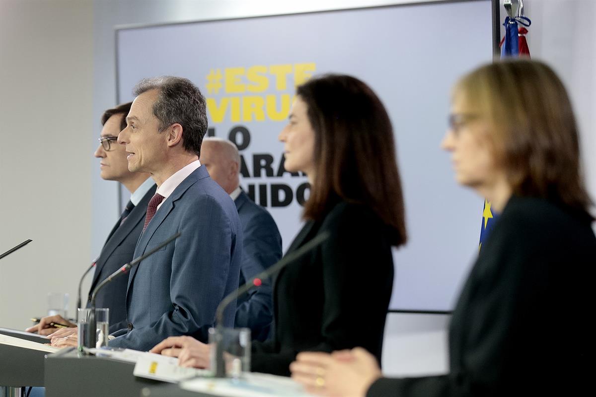 13/05/2020. Presentación de los resultados preliminares del estudio de prevalencia. Intervención del ministro de Ciencia e Innovación, Pedro Duque.