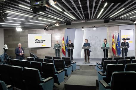 14/04/2020. Rueda de prensa telemática tras la reunión del Comité de Gestión Técnica del Coronavirus. Rueda de prensa de los representantes ...