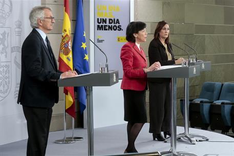 15/04/2020. Rueda de prensa telemática de la ministra de Educación y Formación Profesional y miembros de su departamento. La ministra de Edu...