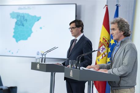 15/05/2020. Rueda de prensa del ministro de Sanidad y del director del Centro de Coordinación de Alertas y Emergencias Sanitarias. El minist...