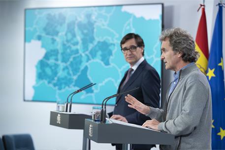 15/05/2020. Rueda de prensa del ministro de Sanidad y del director del Centro de Coordinación de Alertas y Emergencias Sanitarias. El minist...