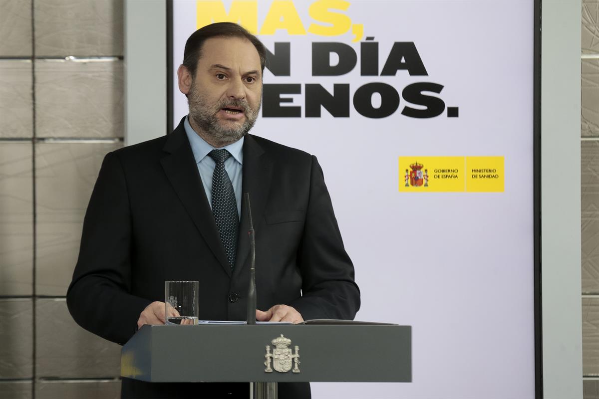 19/04/2020. Comparecencia de los ministros de Sanidad, de Defensa, del Interior y de Transportes, Movilidad y Agenda Urbana. Intervención de...