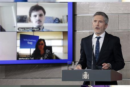 19/04/2020. Comparecencia de los ministros de Sanidad, de Defensa, del Interior y de Transportes, Movilidad y Agenda Urbana. Intervención de...