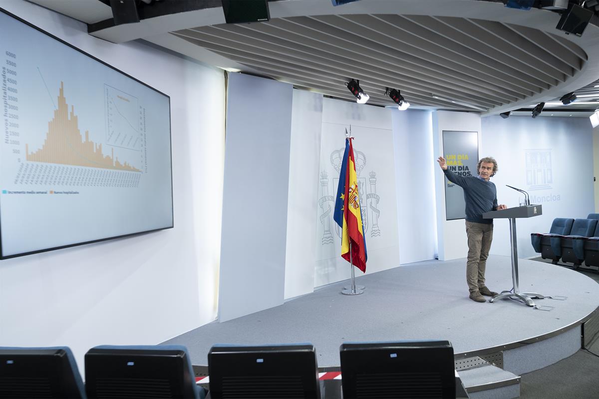 19/05/2020. Rueda de prensa telemática tras la reunión del Comité de Gestión de la Desescalada. Intervención de Fernando Simón, director del...