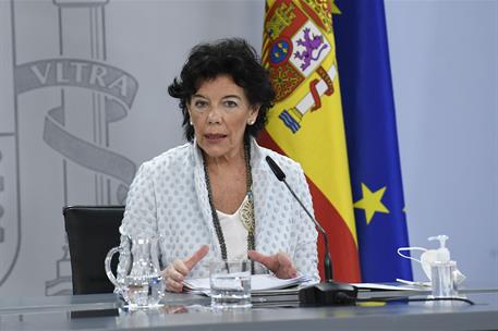 19/05/2021. Reunión del Consejo Interterritorial del Sistema Nacional de Salud. La ministra de Educación y Formación Profesional, Isabel Cel...