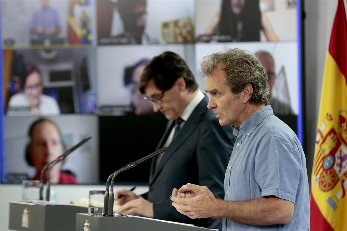 19/06/2020. Rueda de prensa de Salvador Illa y Fernando Simón. Intervención de Fernando Simón, director del Centro de Coordinación de Alerta...