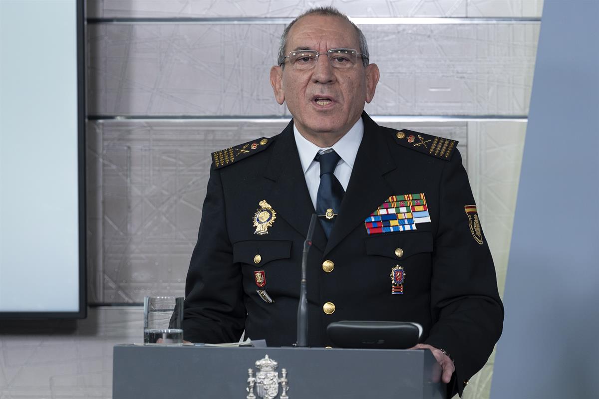 20/03/2020. Director operativo adjunto de la Policía Nacional, José Ángel González. El director operativo adjunto de la Policía Nacional, Jo...