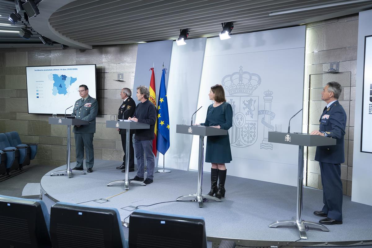 20/03/2020. Rueda de prensa de los técnicos del Comité de Gestión Técnica del Coronavirus. En la comparecencia telématica han participado el...