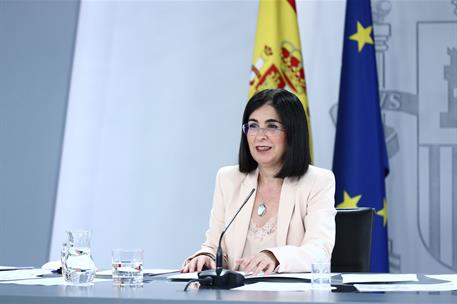 20/07/2021. Rueda de prensa posterior a la reunión del Consejo Interterritorial del Sistema Nacional de Salud. La ministra de Sanidad, Carol...