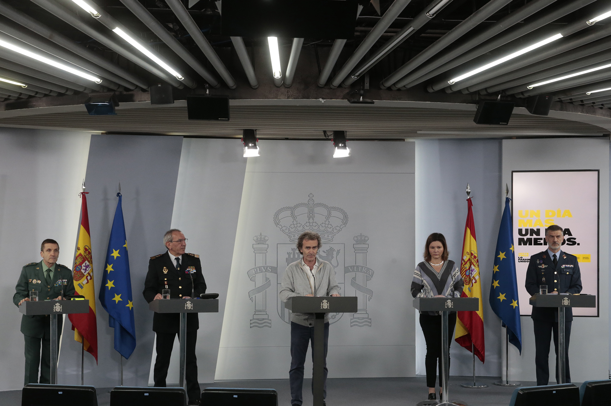 24/04/2020. Rueda de prensa telemática tras la reunión del Comité de Gestión Técnica del Coronavirus. Rueda de prensa de los representantes ...