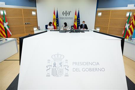 28/07/2021. Reunión y rueda de prensa posterior al Consejo Interterritorial del Sistema Nacional de Salud. La ministra de Sanidad, Carolina ...