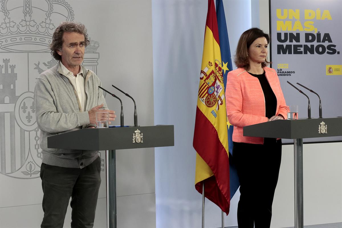 30/04/2020. Rueda de prensa telemática tras la reunión del Comité de Gestión de la Desescalada. Intervenciones de Fernando Simón, director d...