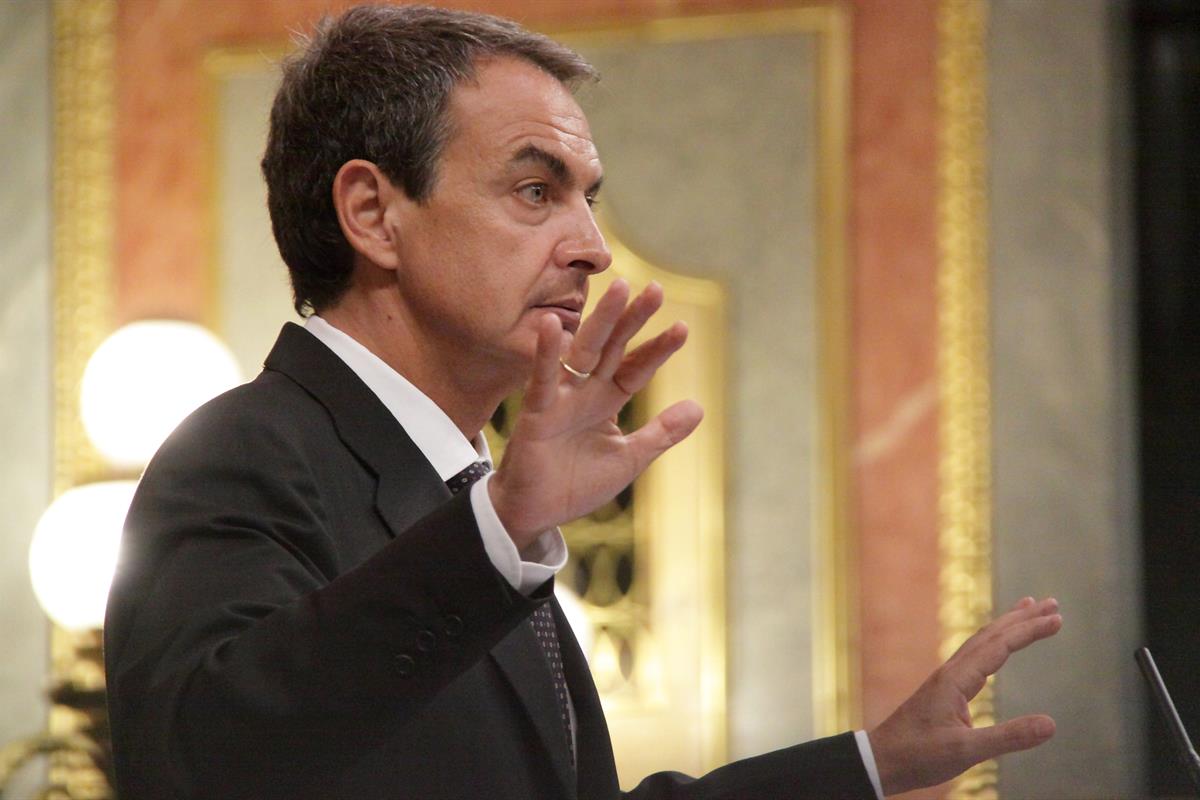 28/06/2011. Imágenes del Debate de Política General sobre el estado de la Nación. El presidente del Gobierno, José Luis Rodríguez Zapatero, ...