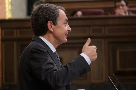 23/08/2011. El presidente informa de las nuevas medidas económicas. El presidente del Gobierno, José Luis Rodríguez Zapatero, en un momento ...