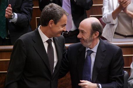 28/06/2011. Imágenes del Debate de Política General sobre el estado de la Nación. El presidente del Gobierno, José Luis Rodríguez Zapatero, ...