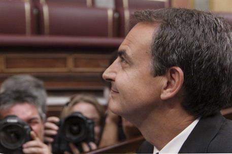 28/06/2011. Imágenes del Debate de Política General sobre el estado de la Nación. El presidente del Gobierno, José Luis Rodríguez Zapatero, ...