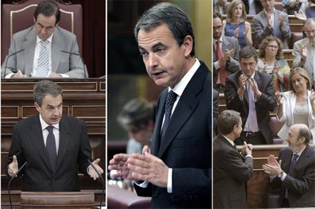 28/06/2011. Imágenes del presidente durante el Debate sobre el estado de la Nación. El presidente del Gobierno, José Luis Rodríguez Zapatero...