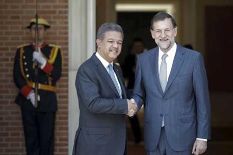 3/07/2012. Rajoy recibe al presidente de la República Dominicana. El presidente del Gobierno, Mariano Rajoy, ha recibido en La Moncloa al pr...