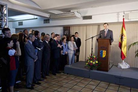 20/06/2012. Mariano Rajoy asiste a la Conferencia "Río+20" en Brasil. El presidente del Gobierno se dirige a los españoles en la Casa de Esp...