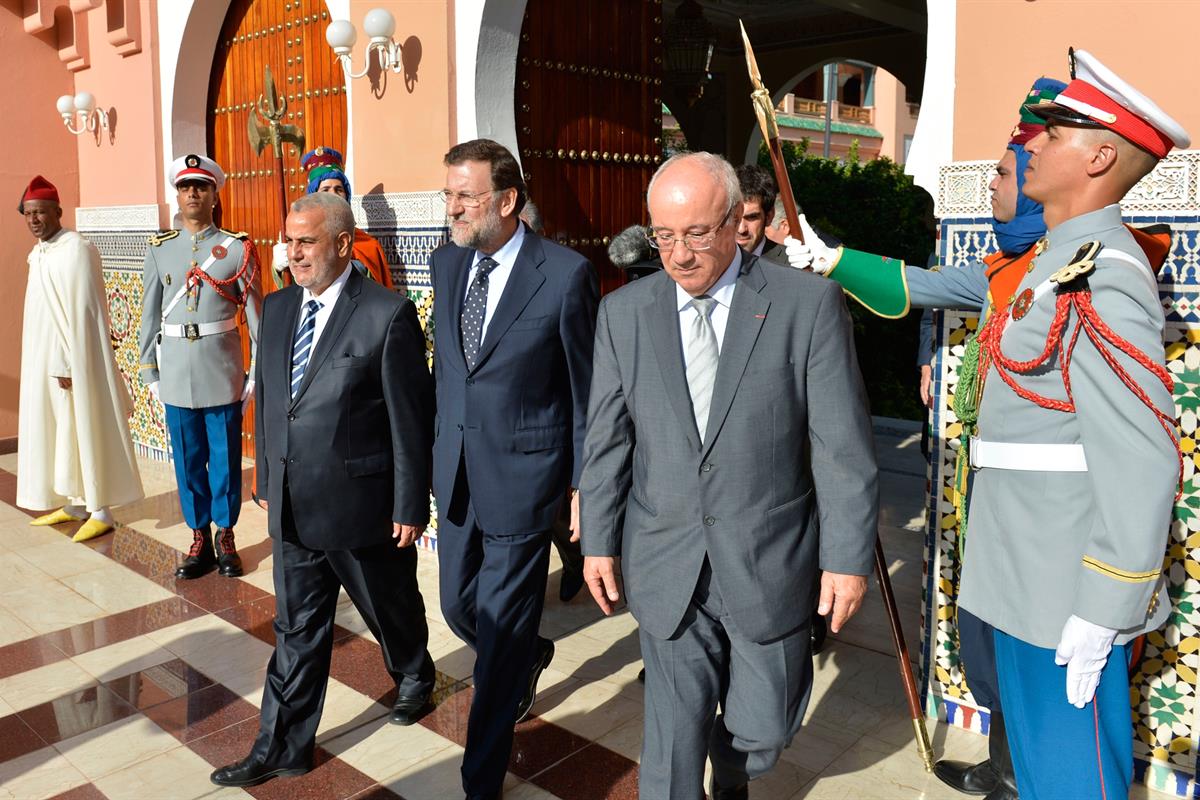 3/10/2012. Viaje oficial del presidente del Gobierno a Marruecos. El presidente del Gobierno, Mariano Rajoy, visita en Marraquech al Rey de ...