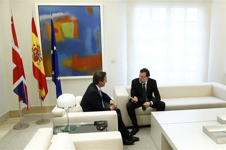 8/04/2013. Rajoy recibe al primer ministro británico. El presidente del Gobierno, Mariano Rajoy, ha recibido al primer ministro británico, D...