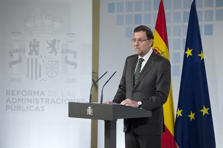 19/06/2013. El presidente del Gobierno presenta el Informe CORA. El presidente del Gobierno, Mariano Rajoy, se dirige a los asistentes al ac...
