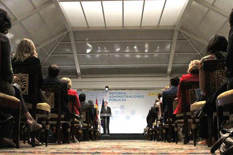 19/06/2013. El presidente del Gobierno presenta el Informe CORA. El presidente del Gobierno, Mariano Rajoy, se dirige a los asistentes al ac...