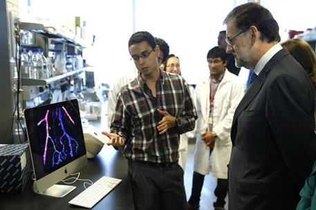 12/06/2014. Rajoy visita el Centro de Investigaciones Cardiovasculares Carlos III. El presidente del Gobierno visita un laboratorio del Cent...