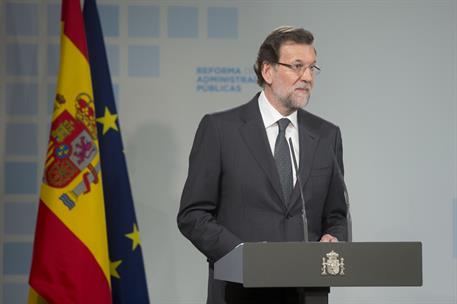 10/02/2014. Jornada reforma de las Administraciones Públicas en Europa. El presidente del Gobierno, Mariano Rajoy, clausura la Jornada sobre...
