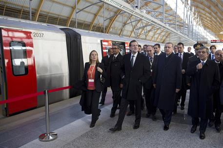 12/02/2014. Rajoy asiste a la V Reunión de Alto Nivel turco-española. El presidente del Gobierno ha asistido a la inauguración de la línea d...