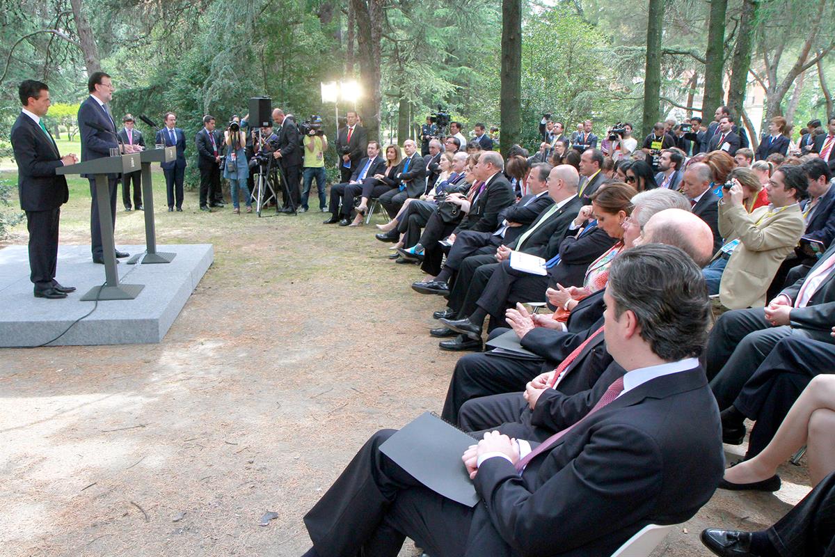10/06/2014. Rajoy comparece con Peña Nieto. El presidente del Gobierno, Mariano Rajoy, comparece junto al presidente de México, Enrique Peña...