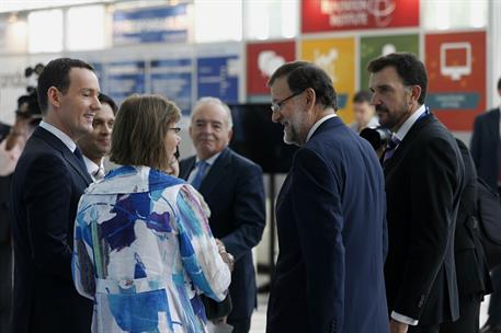 23/09/2014. Rajoy asiste al Foro Mundial de la Comunicación. El presidente del Gobierno, Mariano Rajoy, a su llegada al Palacio de Congresos...