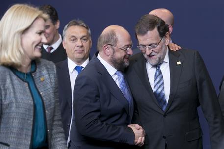 23/10/2014. Mariano Rajoy en el Consejo Europeo. El presidente del Gobierno, Mariano Rajoy, asiste al Consejo Europeo de Bruselas.
