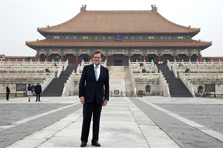26/09/2014. Rajoy en la Ciudad Prohibida de Pekín. El presidente del Gobierno, Mariano Rajoy, fotografiado en la Ciudad Prohibida de Pekín, ...