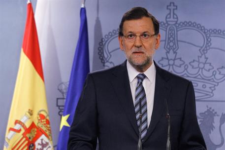 29/09/2014. Declaración institucional del presidente del Gobierno. Declaración institucional del Presidente del Gobierno, Mariano Rajoy, tra...
