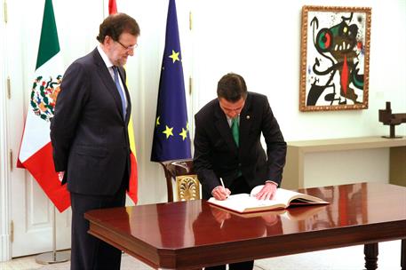 10/06/2014. Firma de acuerdos entre España y México. El presidente del Gobierno, Mariano Rajoy, y el presidente de los Estado Unidos Mexican...